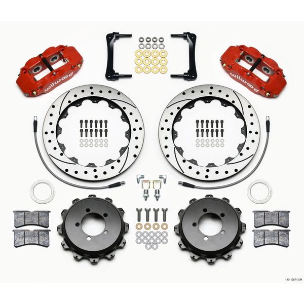 Narrow Superlite 4R Rear Kit 12.88in Drilled Red 2012-Up Toyota / Scion FRS w/Lines