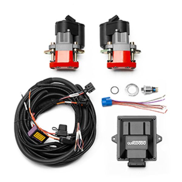 Electronic Parking Brake Rear Retrofit Kit - 0.810in Rotor w/ Red Caliper