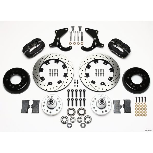 Forged Dynalite Front Kit 12.19in Drilled 55-57 Chevy