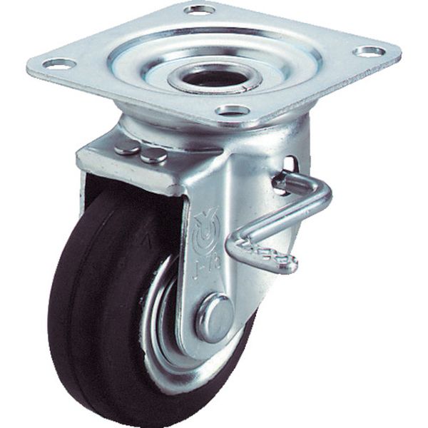 産業用キャスターダブルＳ付自在車　２００径ゴム車輪