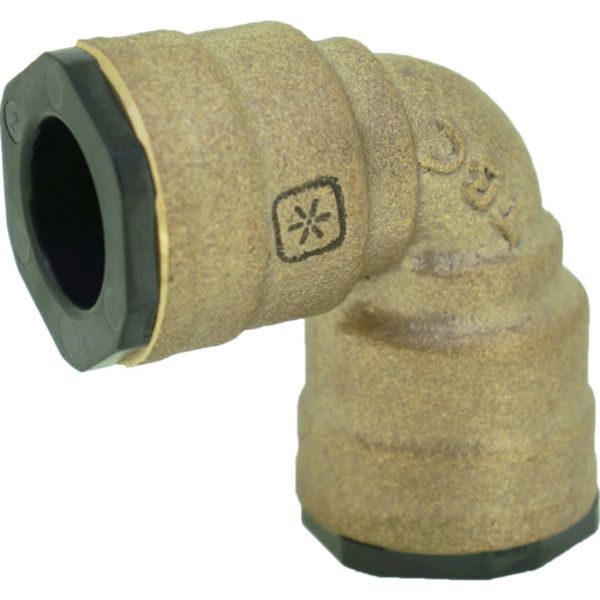 WOC22.22KE 634-2686  「ガチロック」銅管ワンタッチ 22.22 エルボ