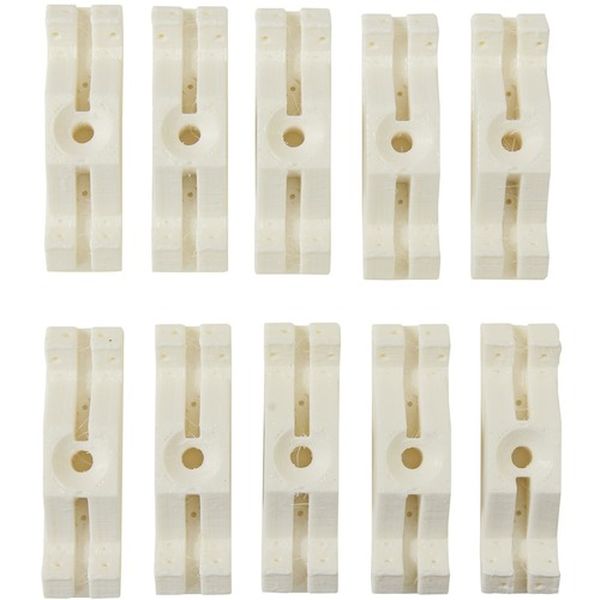 531-8982  ピラシェルピン止め金具 10個入り 白