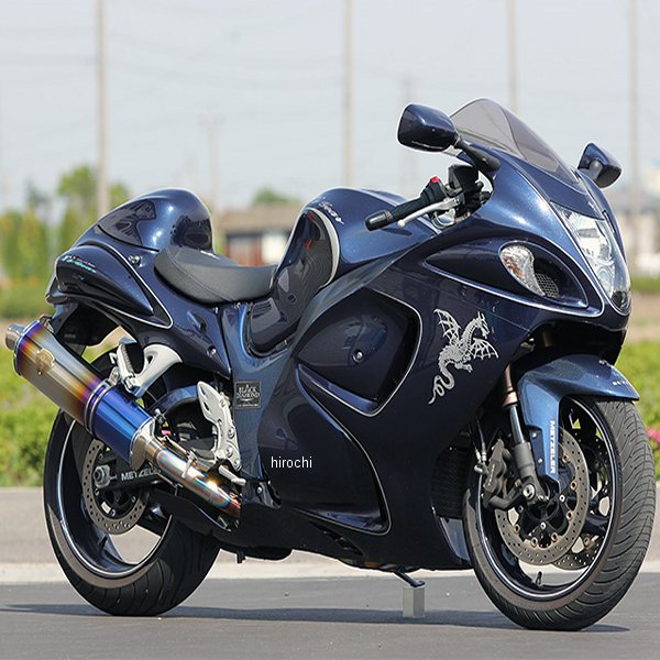 r's gear フルエキゾースト ワイバン 08年以降 ハヤブサ GSX1300R 真円カーボン