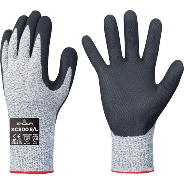 XC800M  耐切創手袋 XC800 ワイヤーテックスニトリルパーム手袋 Mサイズ