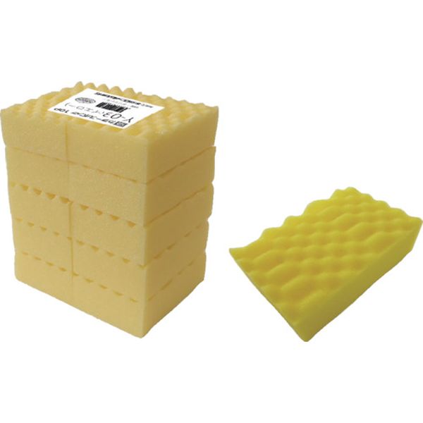 Y03 509-9326  カラースポンジ10Pイエロー
