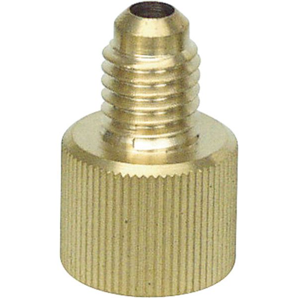 カーエアコン用異径アダプタ　Ｍ１０メス×１／４”オス　手締めタイプ