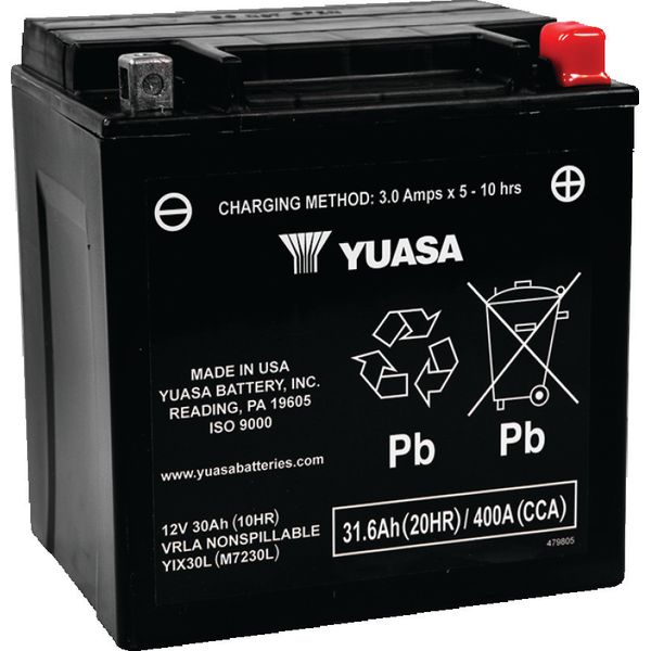 YIX30L Maintenance Free AGM 12-Volt Battery