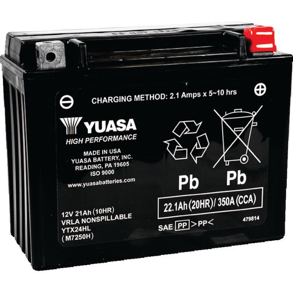 YTX24HL Maintenance Free AGM 12-Volt Battery