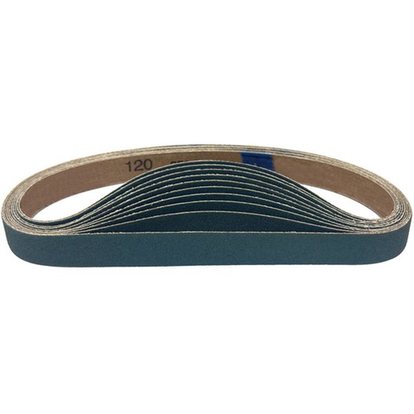 ZBAO20520120 685-6303 研磨ベルト ゼットベルト 青 20×520 ＃120 10本入り